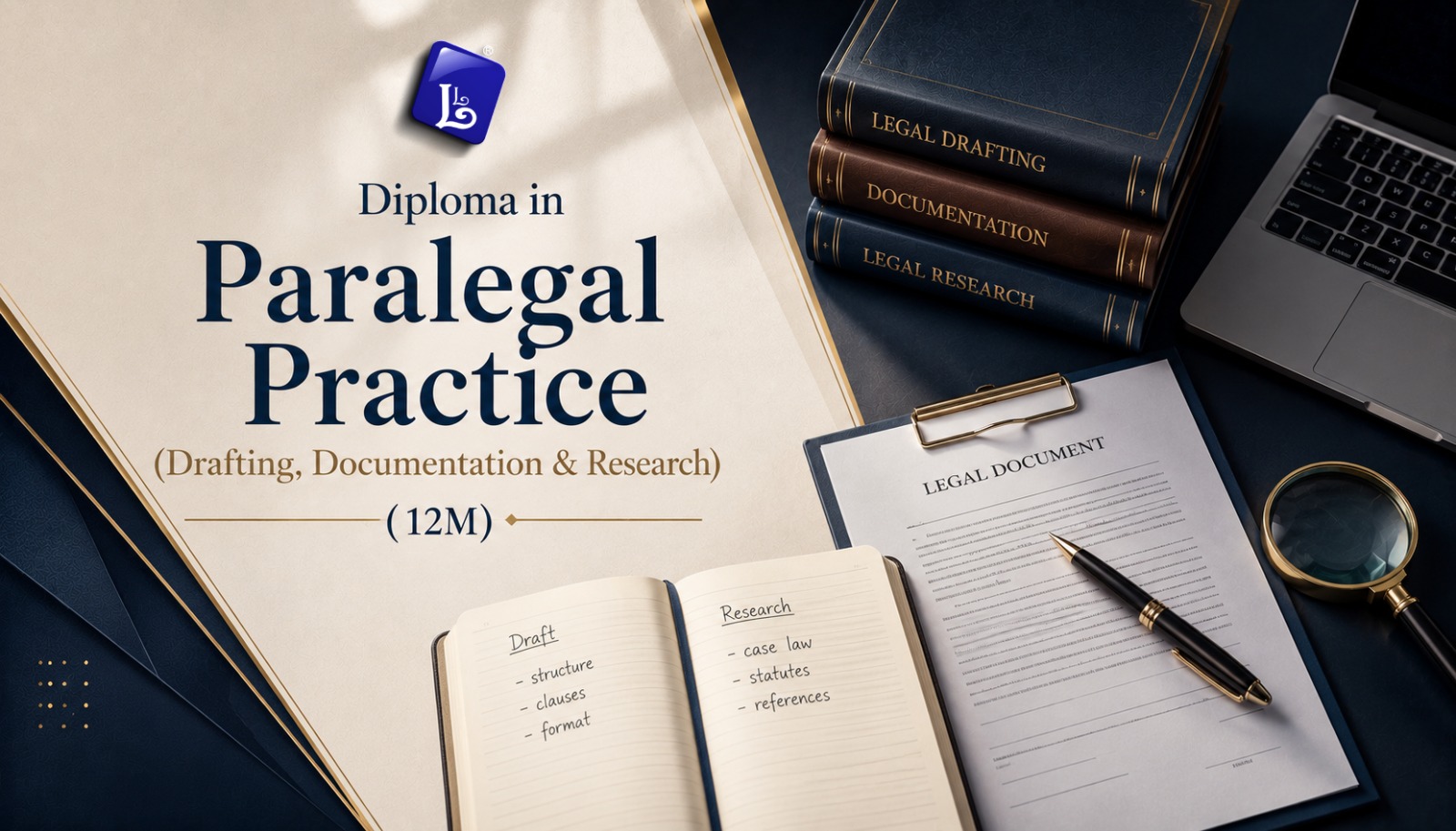 Diploma in Paralegal Practice(Drafting, Documentation & Research) (12M)