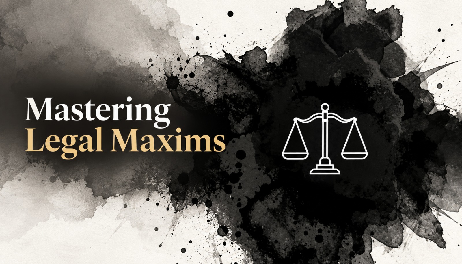 Mastering Legal Maxims