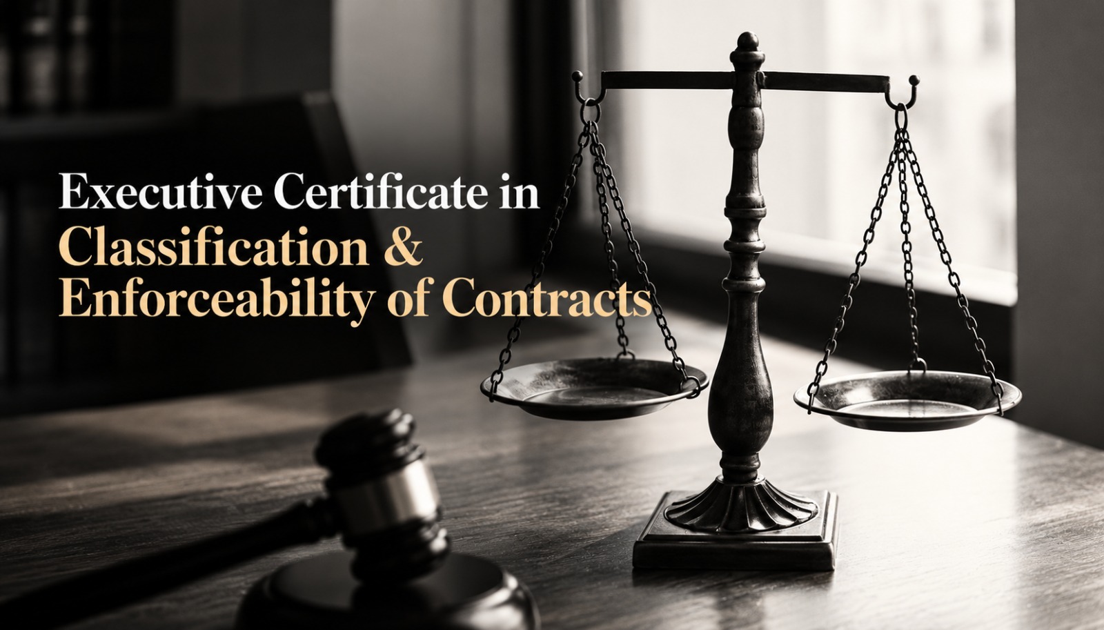 Executive Certificate in Classification & Enforceability of Contracts