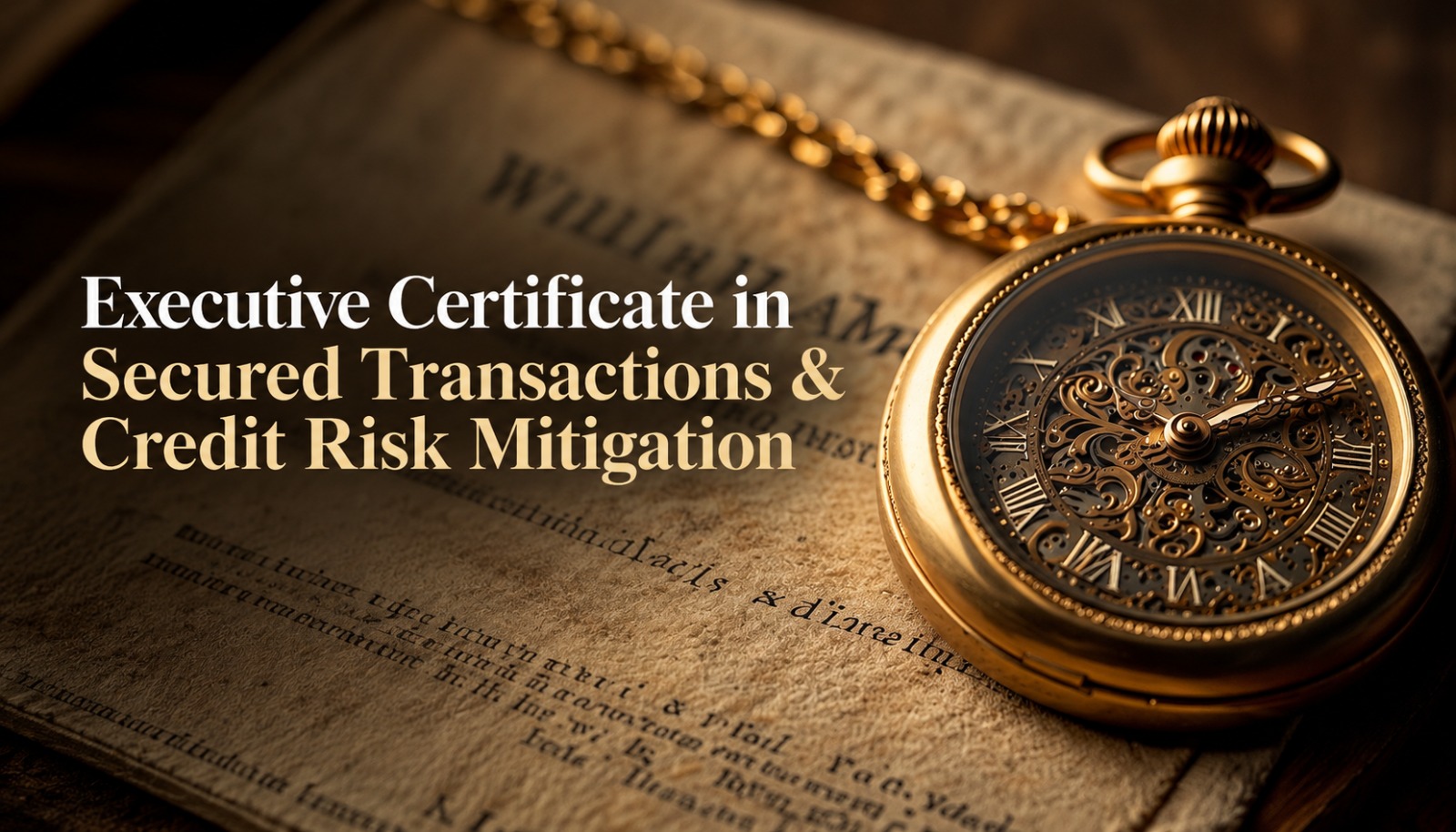 Executive Certificate in Secured Transactions & Credit Risk Mitigation